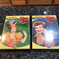 I Love Lucy Season One Volume 1 & 2.  Preowned Only Watched Once.  