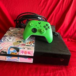 Xbox One and Velocity Green WIRELESS Controller.