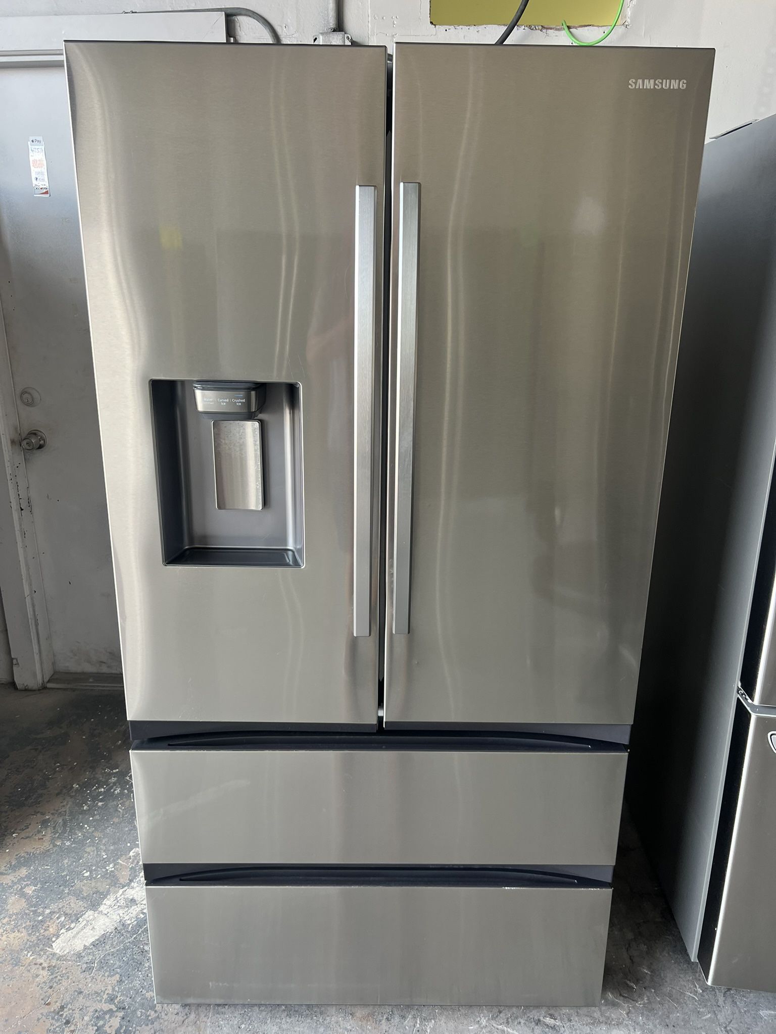 2 Samsung 4 Doors SS Refrigerators One Of Them Counter Depth