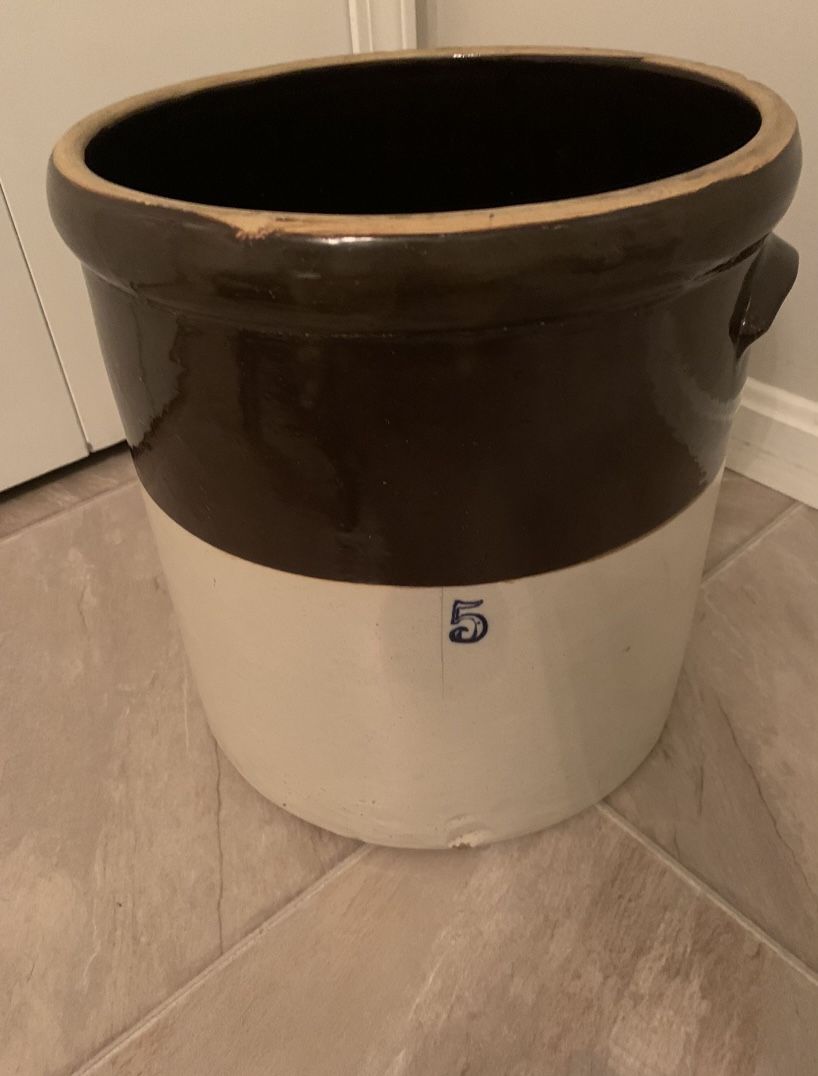 CROCK #5 Ransbottom Pottery Crock Pickles Farm House π