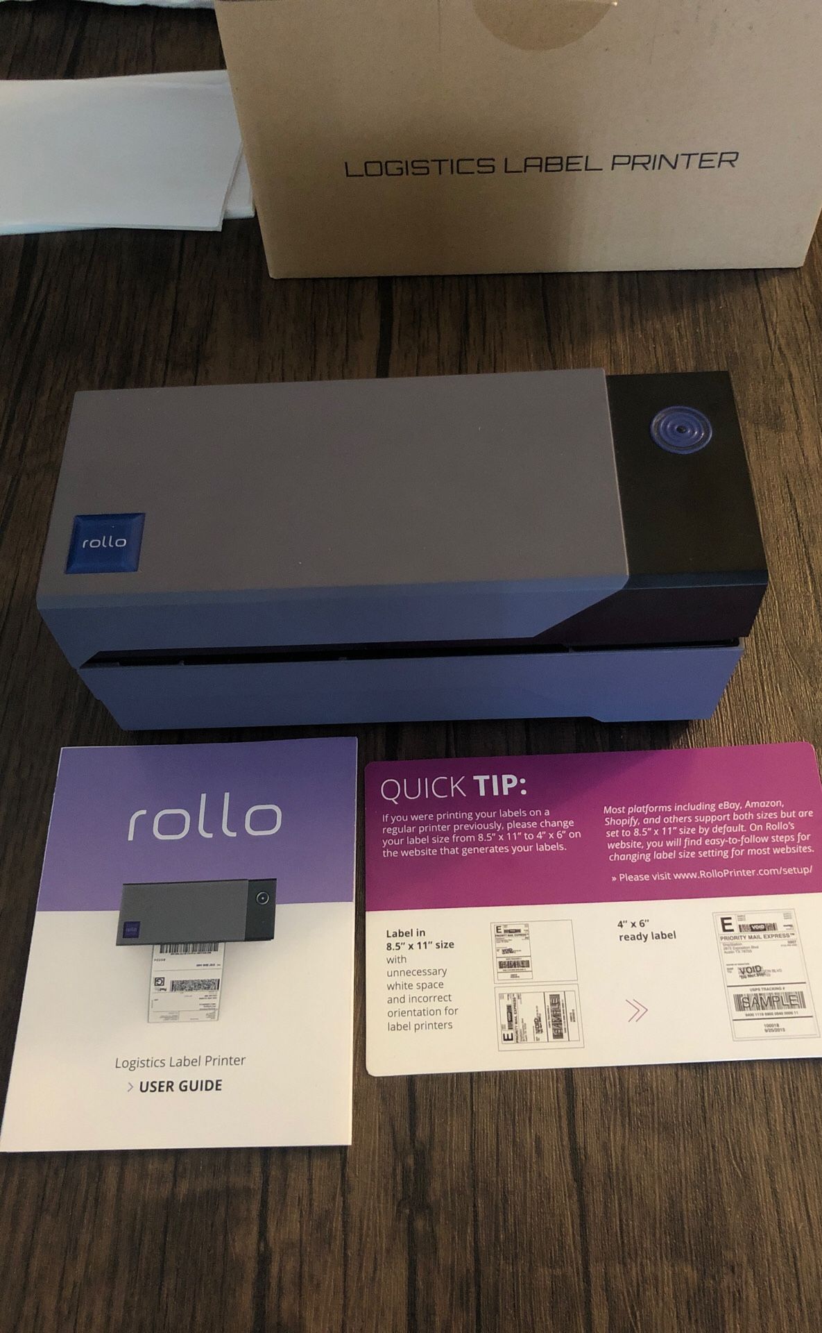 Label Printer by Rollo, Thermal Printer for shipping labels, 25 blank labels