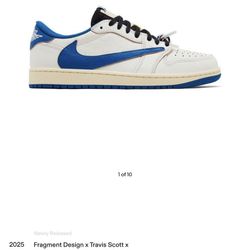 Jordan 1 Travis Scott x Fragment Low Size 13