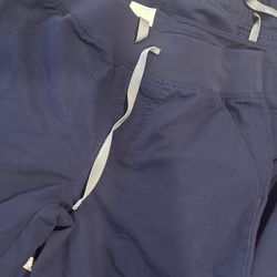 Navy Blue Figs Scrub Bottons 