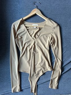 One piece tan top XS