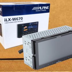 Alpine Ilx-W670 Apple CarPlay Android Auto Touchscreen Stereo System Bluetooth USB Am Fm Radio 🚨 Payment Options Available 🚨 No Credit Needed 🚨 