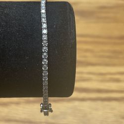 14k White Gold 4ctw Tennis Bracelet