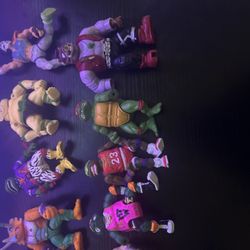 1991 Teenage Mutant Turtle Action Figures