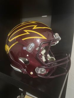 Game used ASU helmet