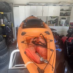 Kayak With Life Vest