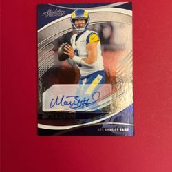 Mathew Stafford auto 