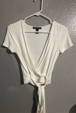White crop top