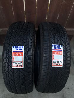 2 Used Tires 235/55/20