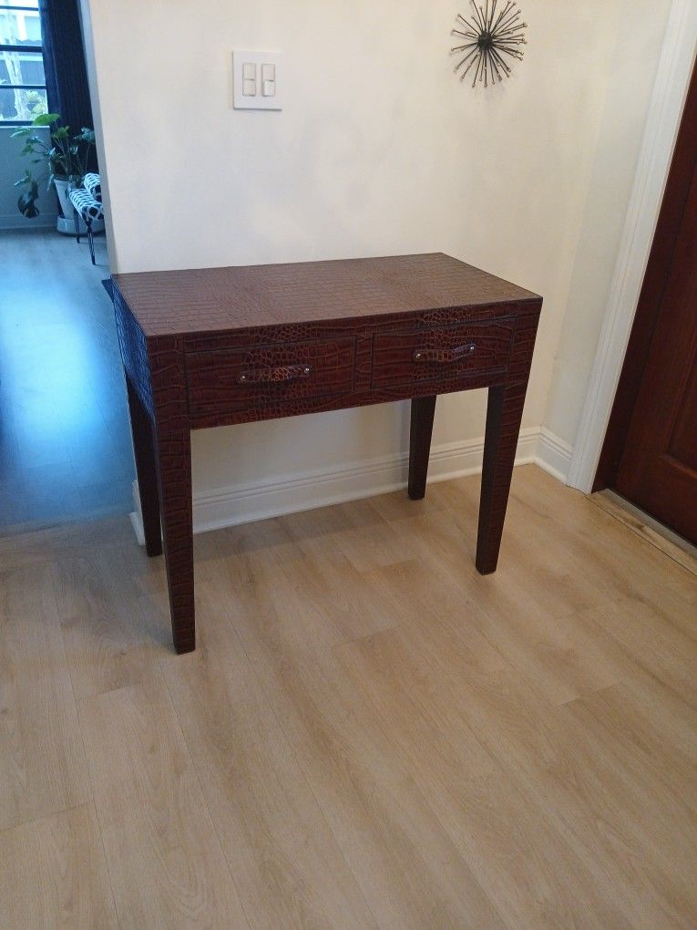 Serge De Troyer Leather Table