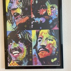 Beatles Art Poster (framed)