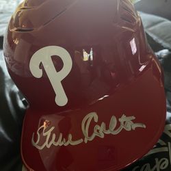 Steve Carlton Autographed helmet