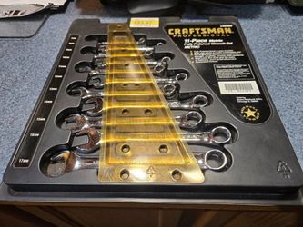 NOS Craftsman Professional 942969 11-Piece Metric Wrench Set Made USA New