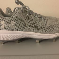 Under Armour Women's Glyde 2.0 Mt TPU Softball Cleat Gray Sz-9