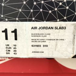 Jordan 5Lab3 Size 11
