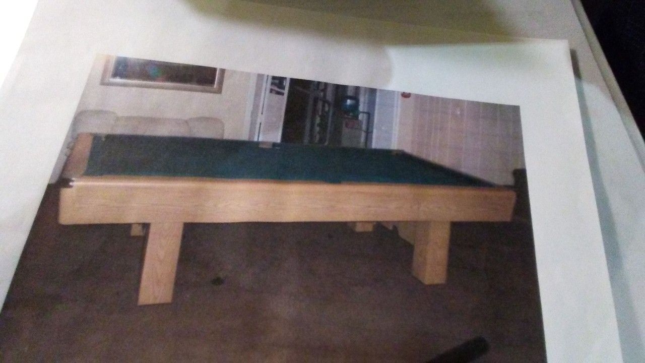 Used 8 Slate Foot Pool Table.