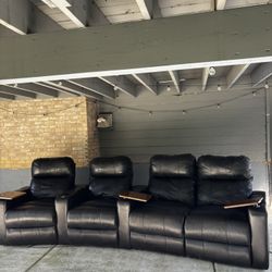 Reclining Leather Couch