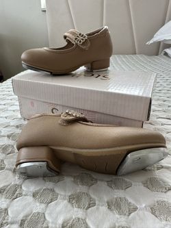 Girls Tap Shoes Faux Leather Dance Shoes With Buckle