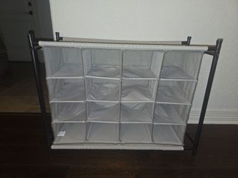 24-in H 4 Tier 16 Pair Fabric Shoe Rack