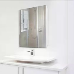 Glacier Bay 23.6 in. W x 30 in. H Rectangular Wood Composite Medicine Cabinet with Mirror=Pa-451