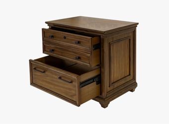 Wood Lateral File Cabinet with Drawers