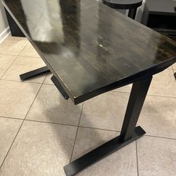 Fully Jarvis - Electronic Adjustable Sit/Stand Desk with Custom Butcher Board