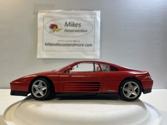 1984 Ferrari 348 Diecast Model Car: 1/18 Scale By Bburago