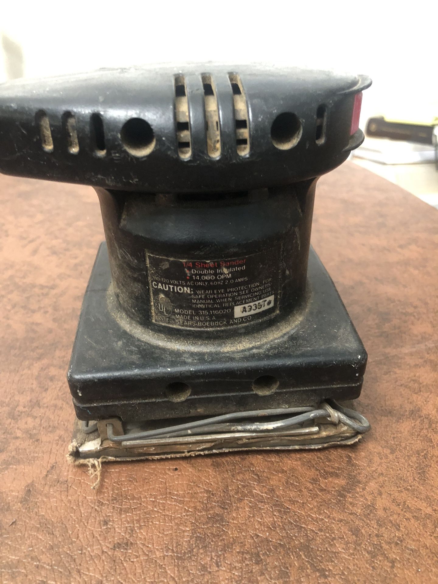 Sheet Sander. See Description