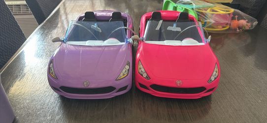 Two Barbie Cars
