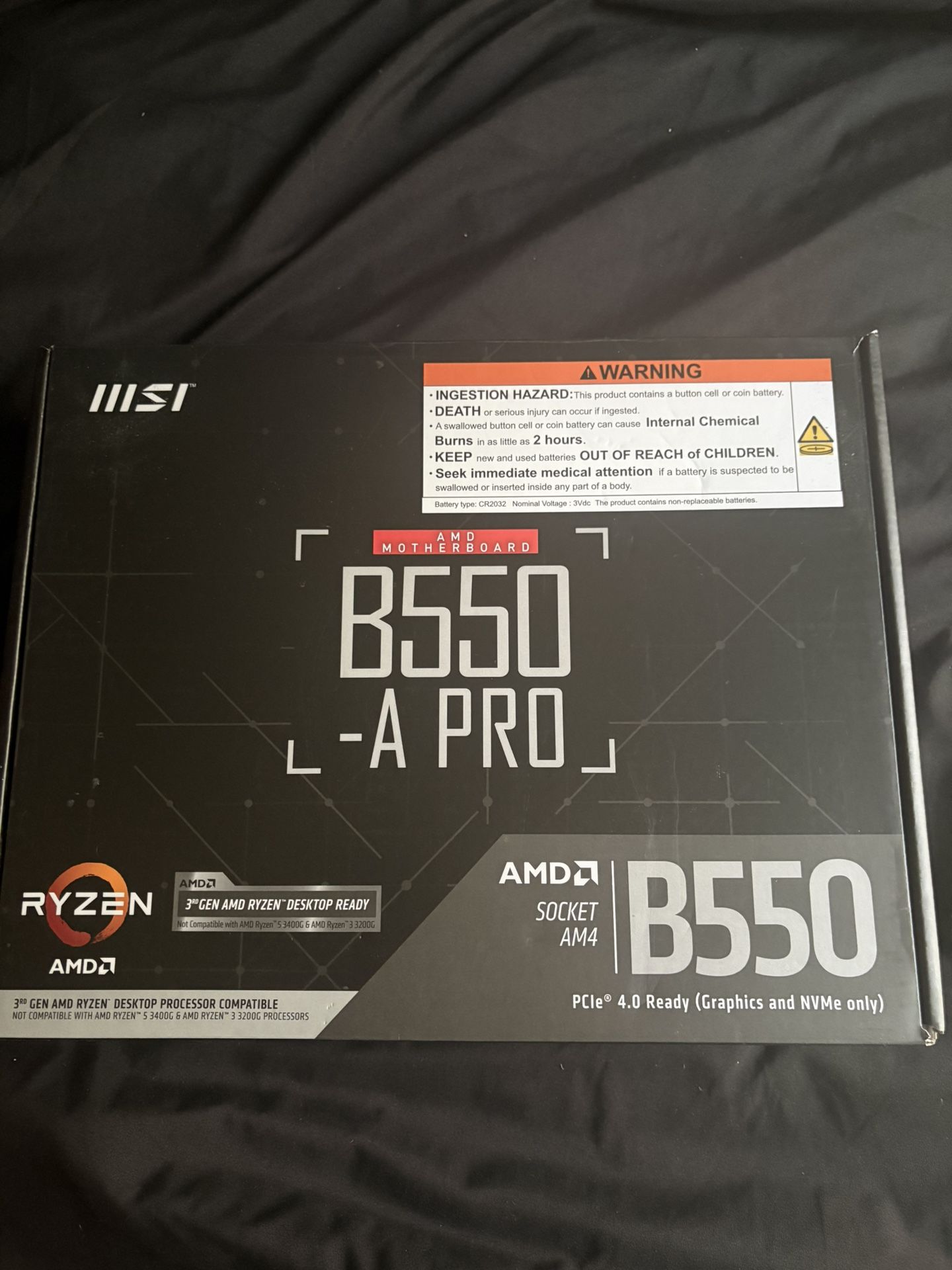 MSI B550 a pro motherboard
