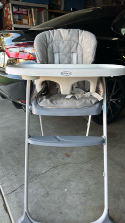 Graco slim snacker, heavy duty highchair