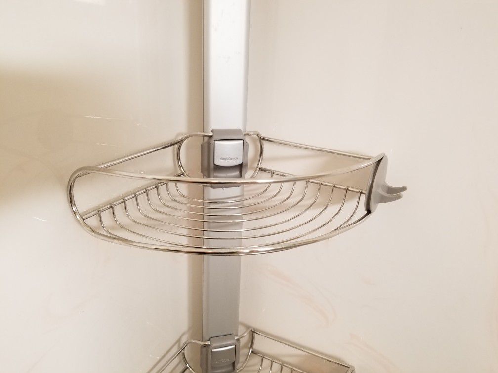 Simplehuman 9' Tension Pole Shower Caddy, Stainless Steel and Anodized  Aluminum for Sale in Berkeley, CA - OfferUp