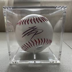 Shohei Ohtani signed Los Angeles Dodgers autographed Rawlings baseball w/COA 864