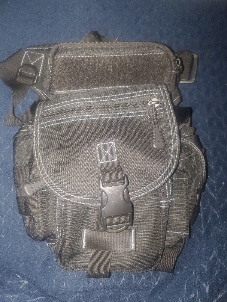 Black Tactical Hip Bag.