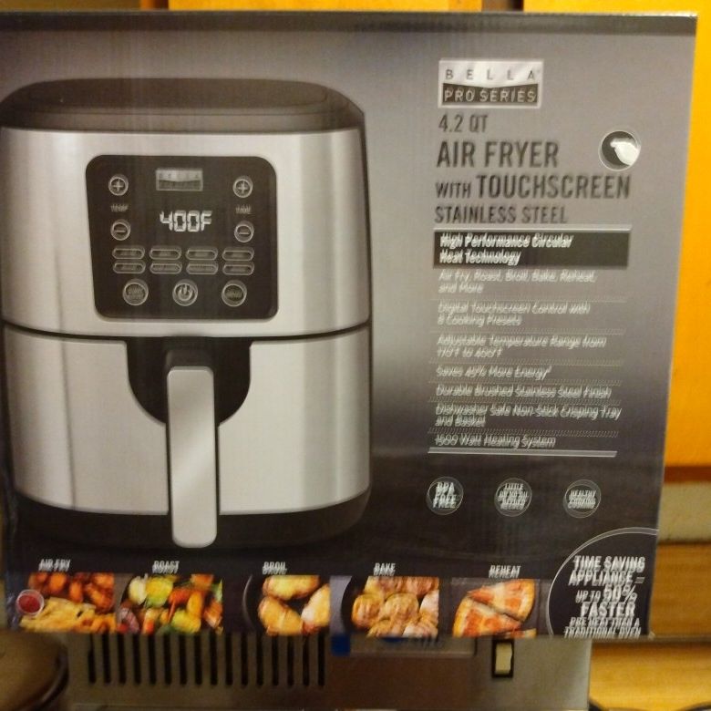 Bella Pro Series 4.2-qt. Digital Air Fryer Stainless Steel Finish 90174