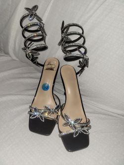 Size 10 sparkly butterfly heels