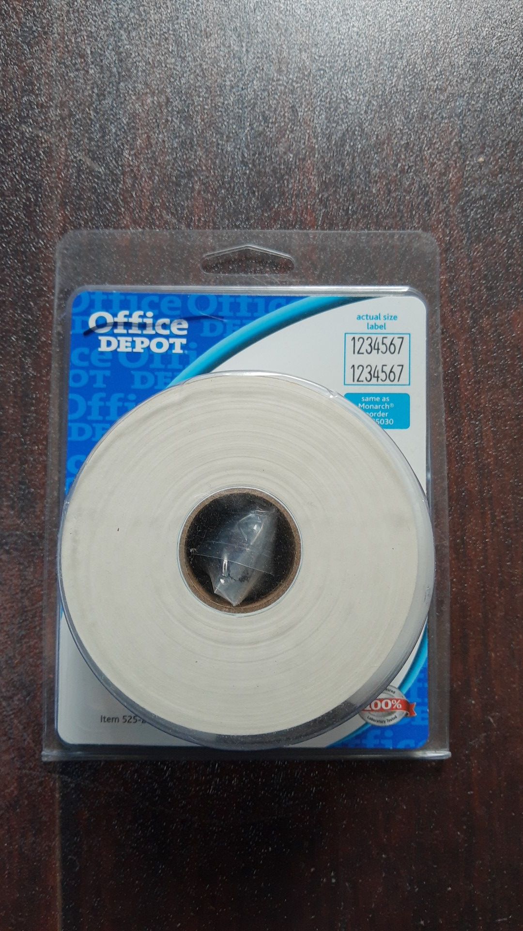 Office Depot White Two-line Pricing Label 3 Rolls 1,500 Labels Per Roll NEW
