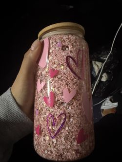 snow globe cups for valentines and easter