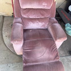 LazyBoy Recliner with Hidden Storage In Arm Rest.