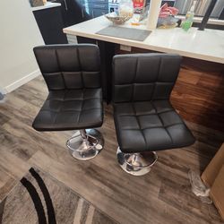 Set of 2 Adjustable Bar Stools – $40 for both