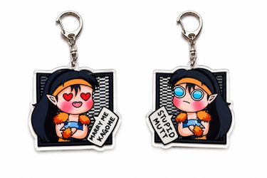 2.5" Koga Double-Sided Acrylic Keychain Inuyasha Anime