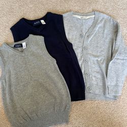 Sweater Jacket And Vests, Kids Size 5, Never Used
