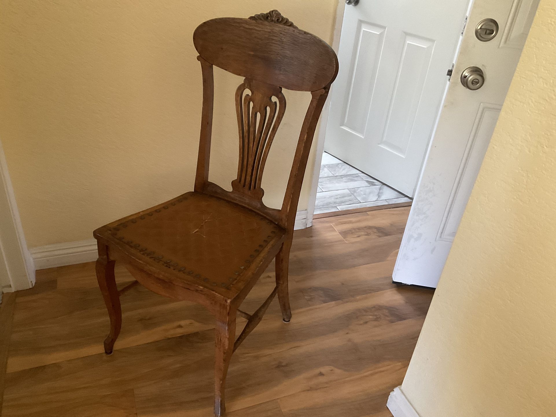 Antique  Wooden Kitchen Chairs -4