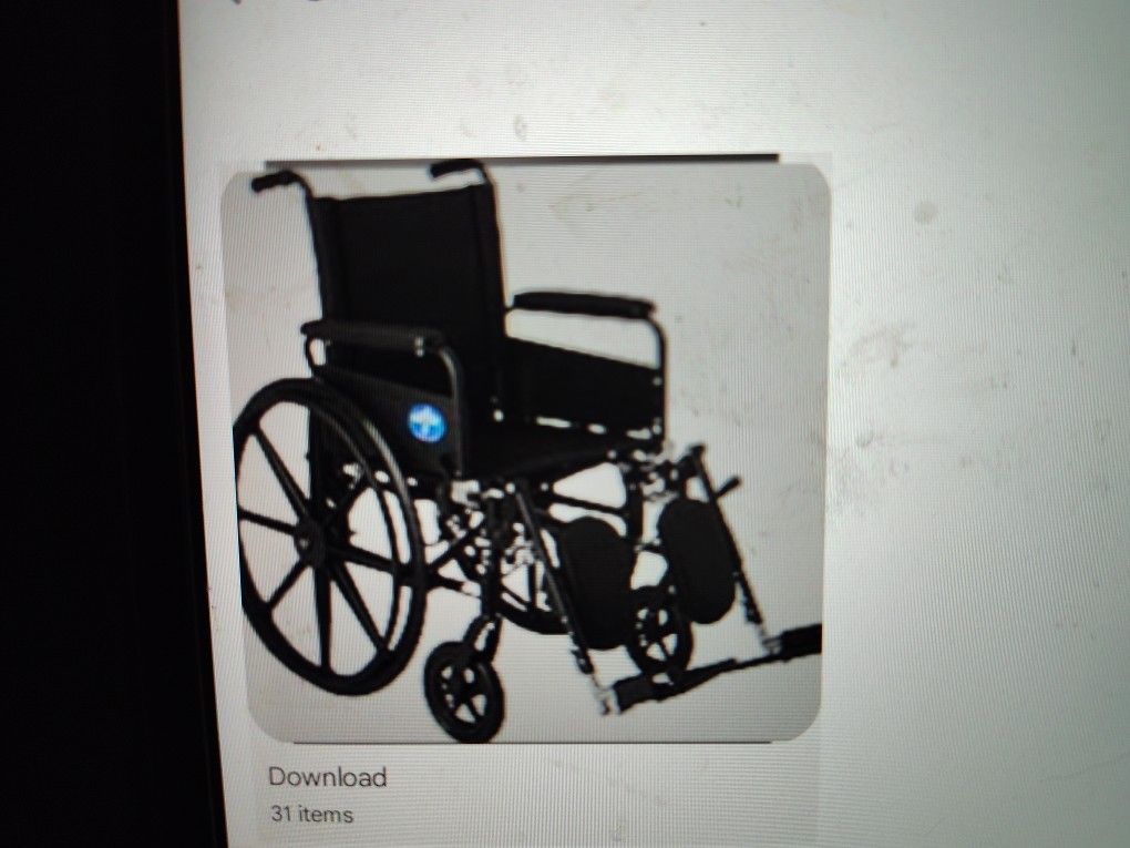 Medline Durable Steel Wheelchair