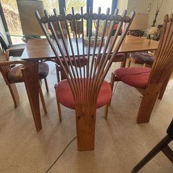 RARE Mcm Dining Table And 6 Chairs TEAK Torstein Nilsen For westnofa Norway