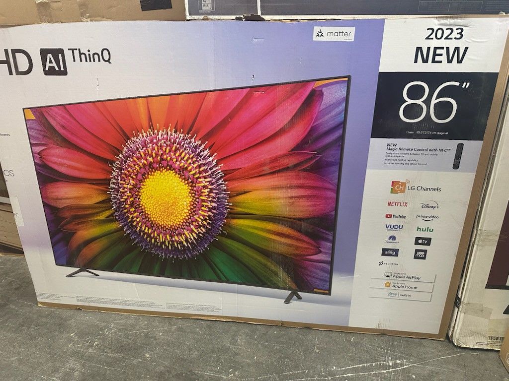 Best Deals. 86" Screen Led Smart 4k By LG ThinQ. 1 Year Warranty