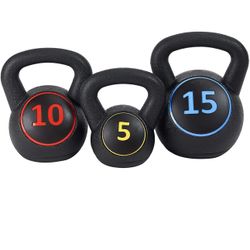 BalanceFrom Wide Grip Kettlebell Exercise Fitness Weight Set, Multiple Sizes